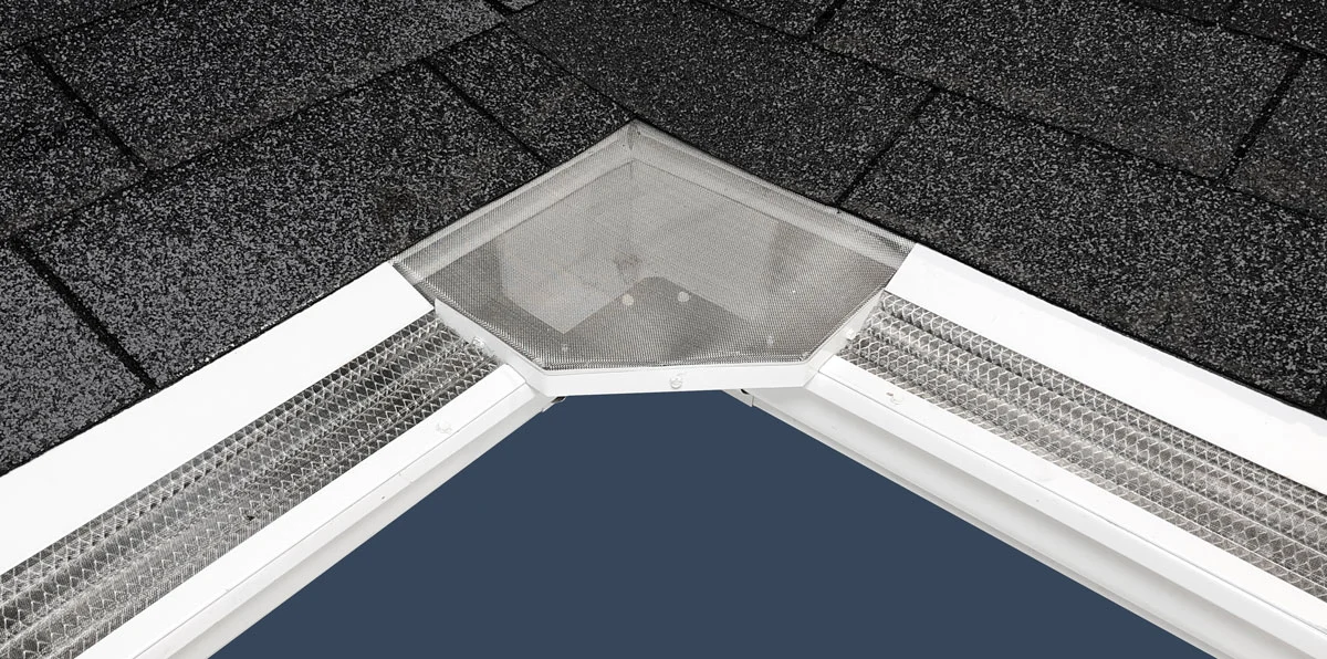 Close up of gutters that prevent debris and water overflow