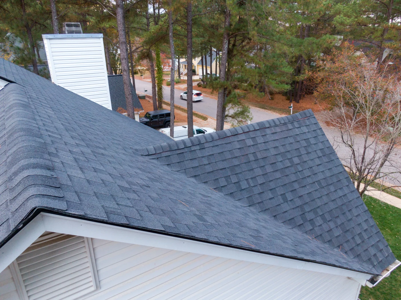 Installation of new roof in progress