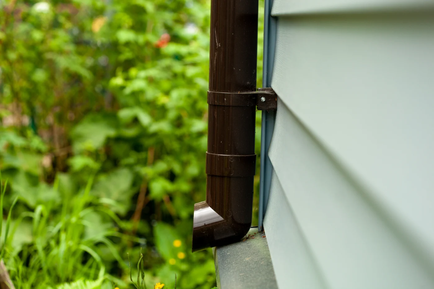 Image of downspout of home gutter system