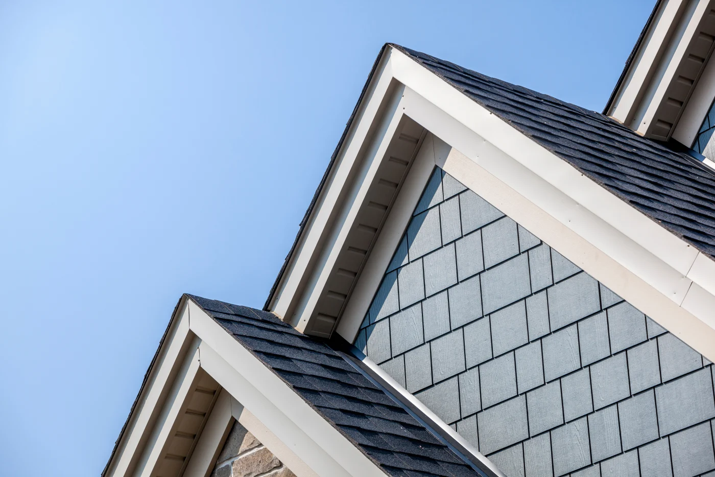 Soffit and fascia being replaced or installed